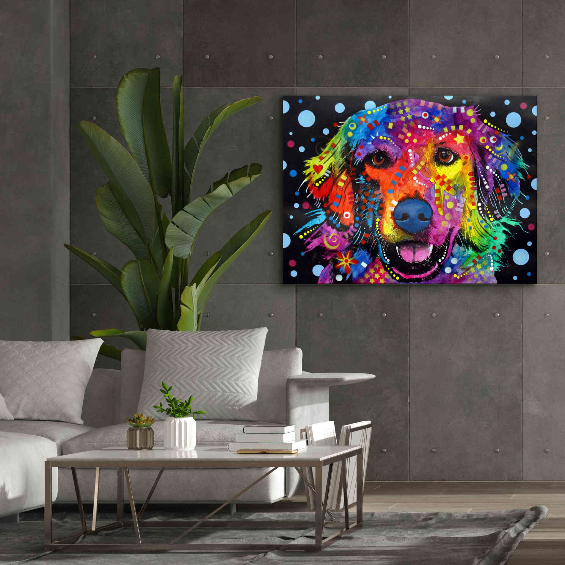 'Love Is Golden ' by Dean Russo, Giclee Canvas Wall Art,54x40