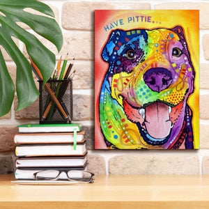 'Have Pittie' by Dean Russo, Giclee Canvas Wall Art,12x16