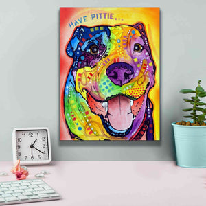 'Have Pittie' by Dean Russo, Giclee Canvas Wall Art,12x16