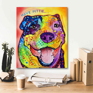 'Have Pittie' by Dean Russo, Giclee Canvas Wall Art,20x24