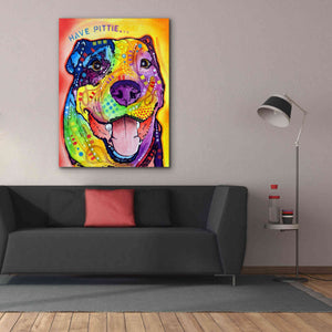 'Have Pittie' by Dean Russo, Giclee Canvas Wall Art,40x54