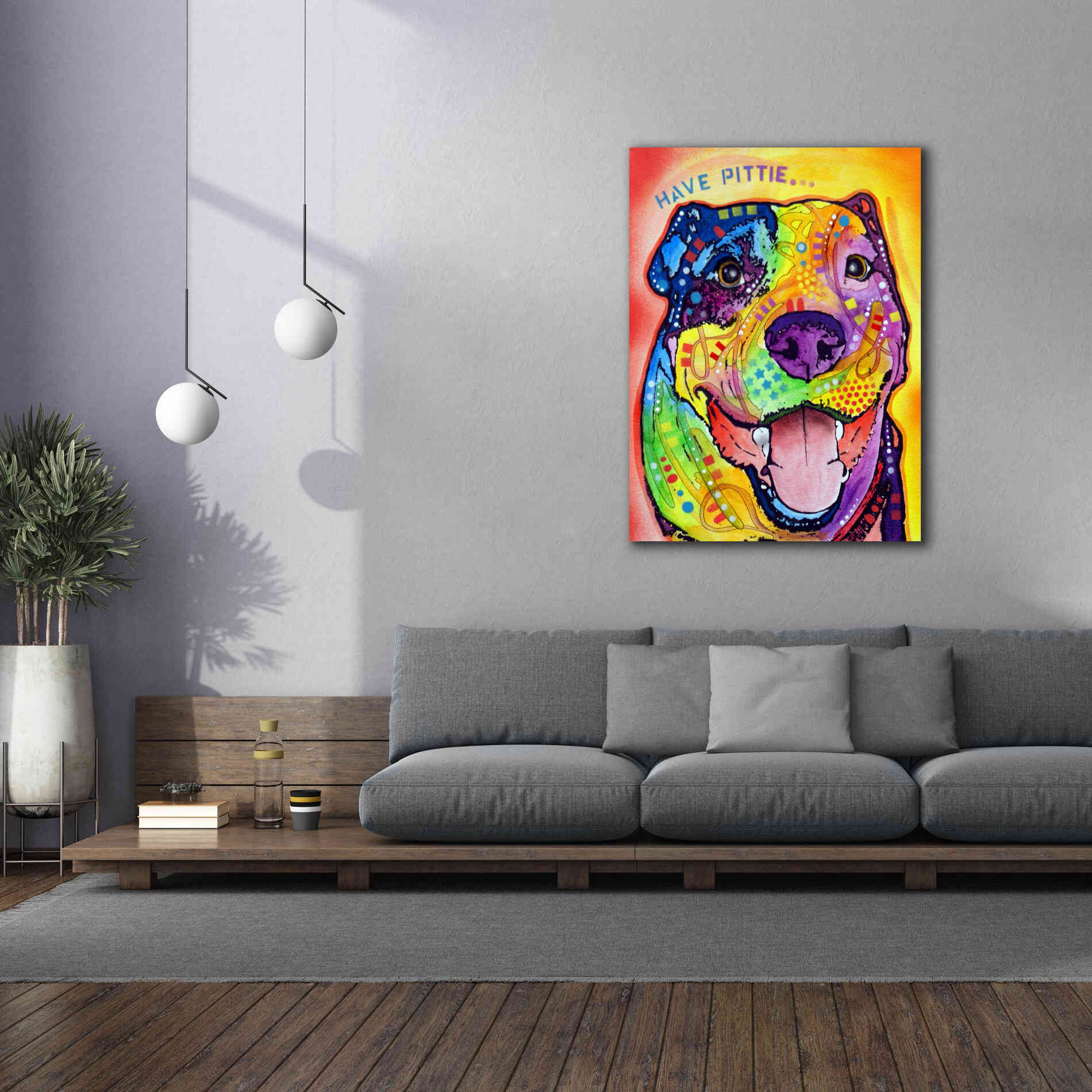 'Have Pittie' by Dean Russo, Giclee Canvas Wall Art,40x54