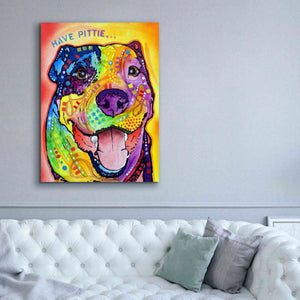 'Have Pittie' by Dean Russo, Giclee Canvas Wall Art,40x54