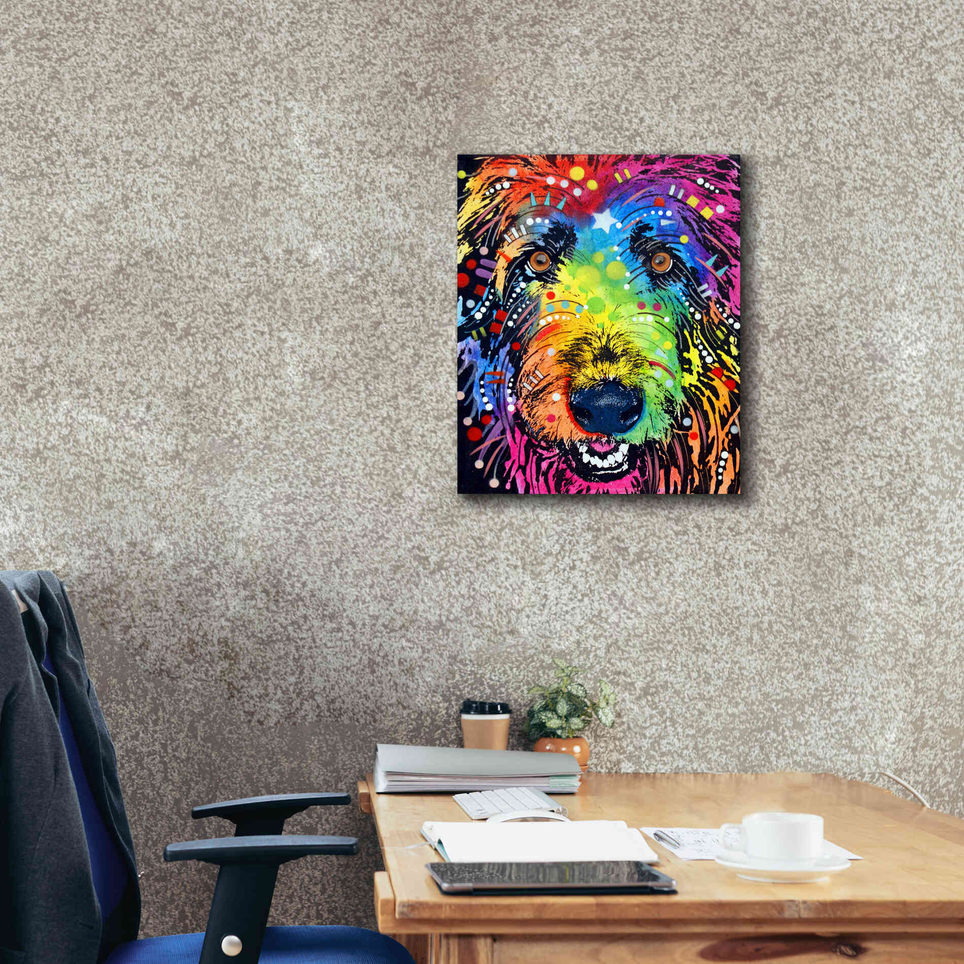 'Irish Wolfhound' by Dean Russo, Giclee Canvas Wall Art,20x24