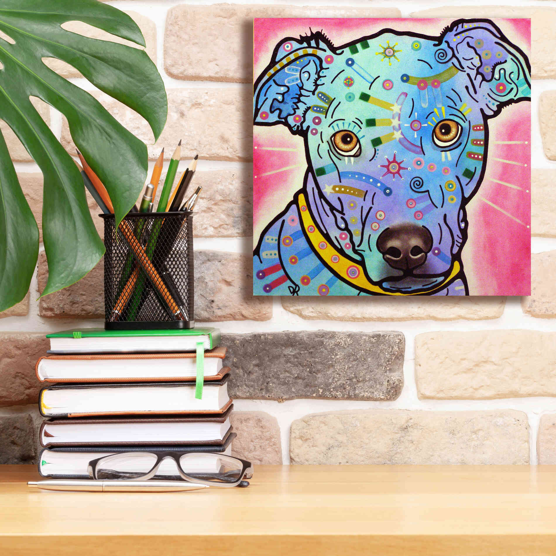 'Leer' by Dean Russo, Giclee Canvas Wall Art,12x12