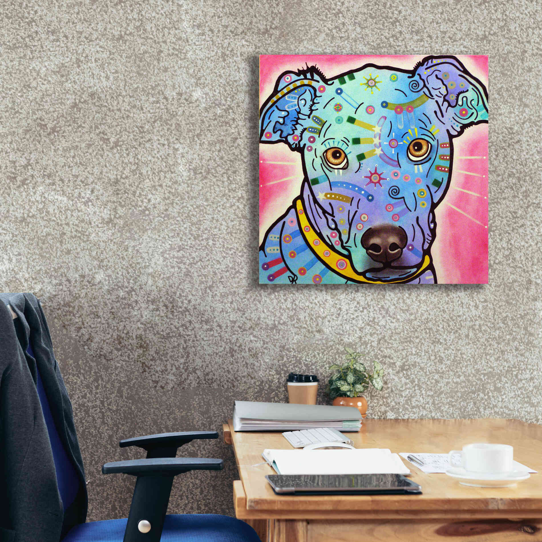 'Leer' by Dean Russo, Giclee Canvas Wall Art,26x26