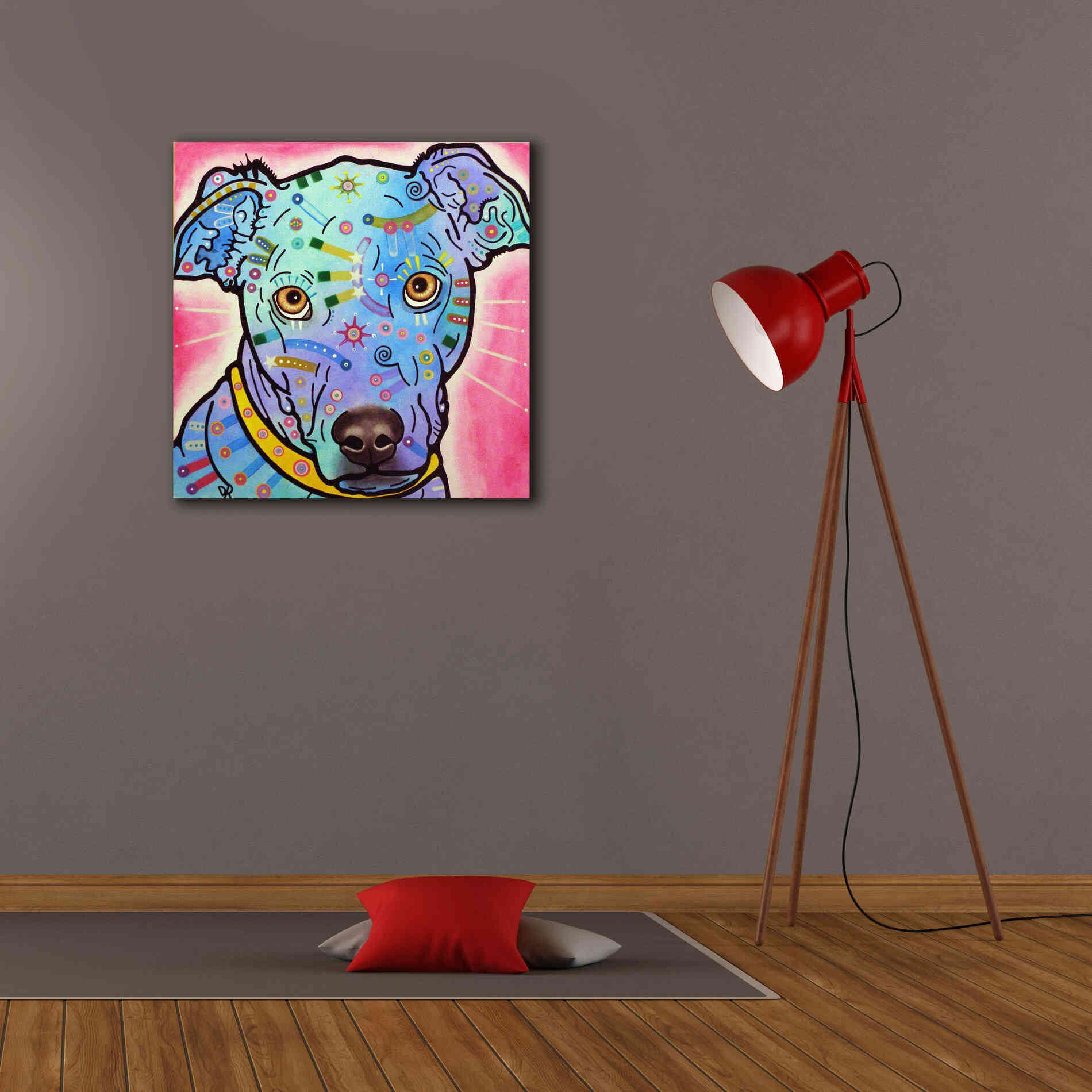 'Leer' by Dean Russo, Giclee Canvas Wall Art,26x26