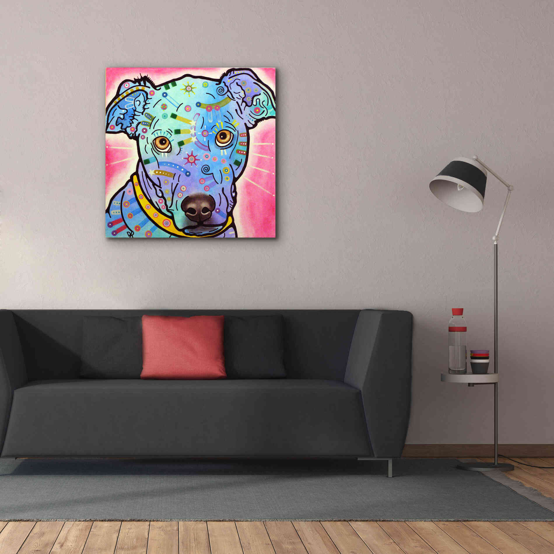 'Leer' by Dean Russo, Giclee Canvas Wall Art,37x37