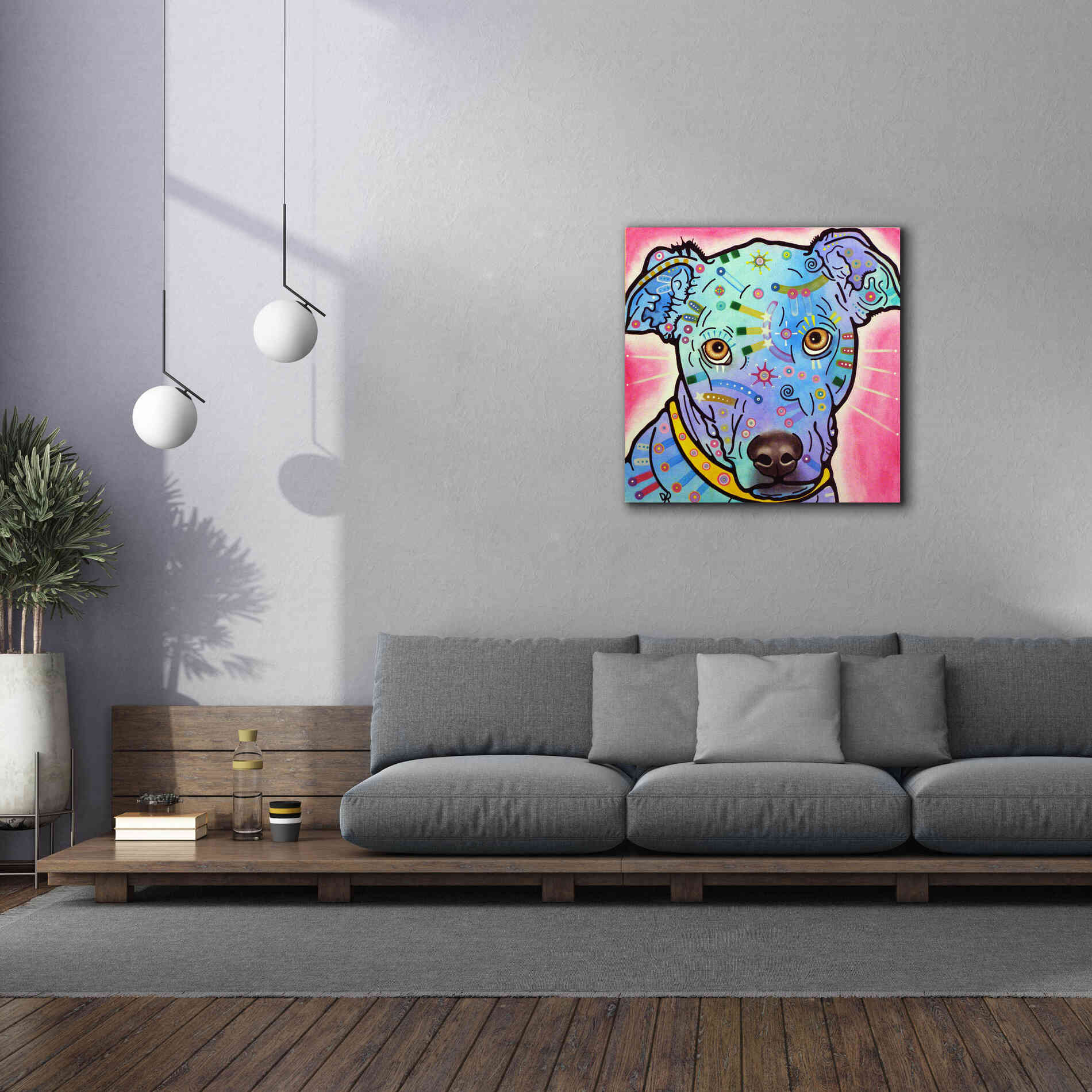 'Leer' by Dean Russo, Giclee Canvas Wall Art,37x37