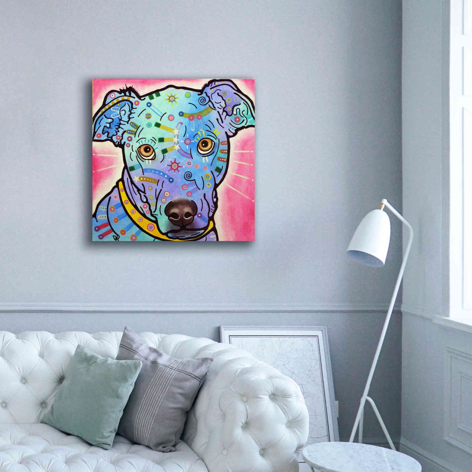 'Leer' by Dean Russo, Giclee Canvas Wall Art,37x37