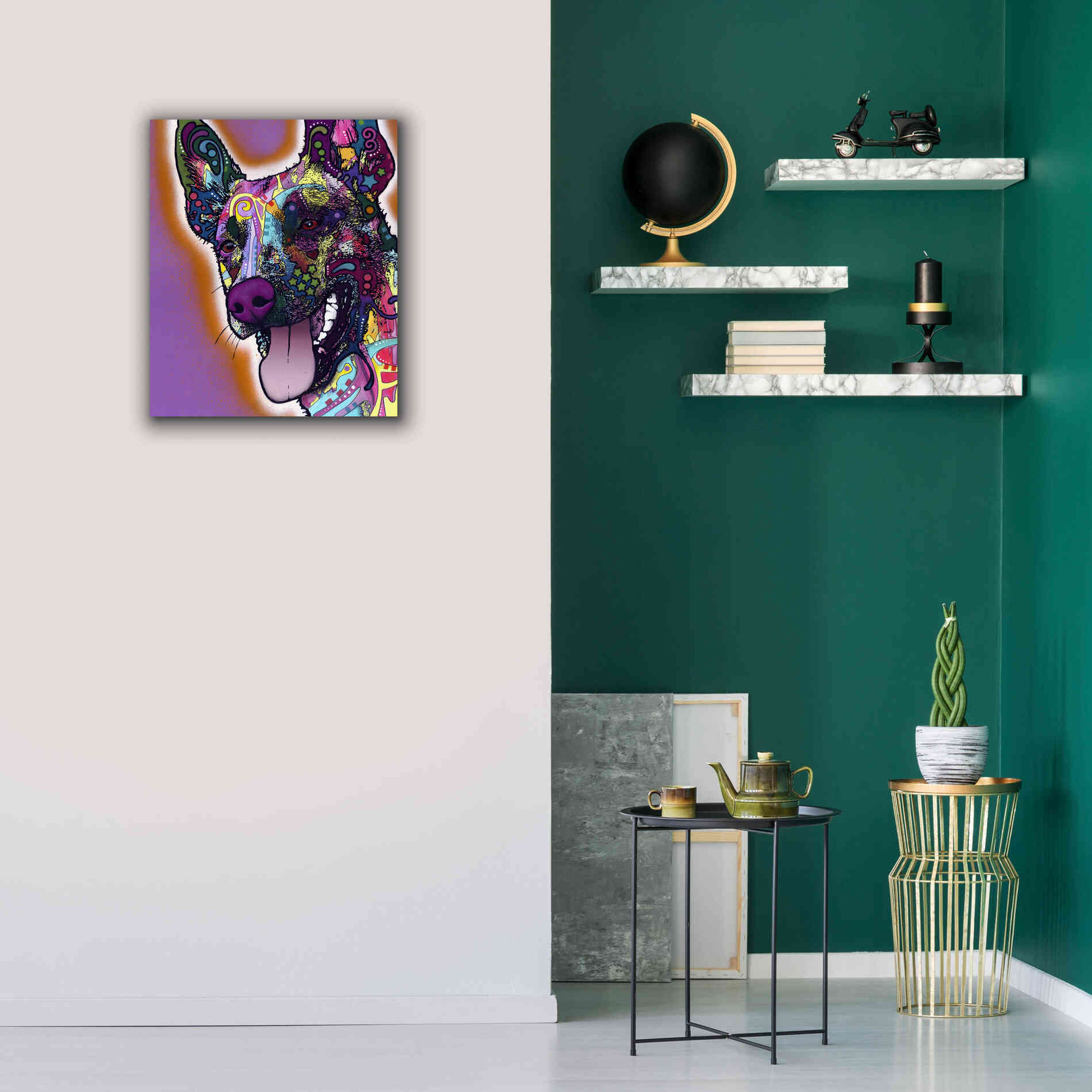 'Malinois' by Dean Russo, Giclee Canvas Wall Art,20x24