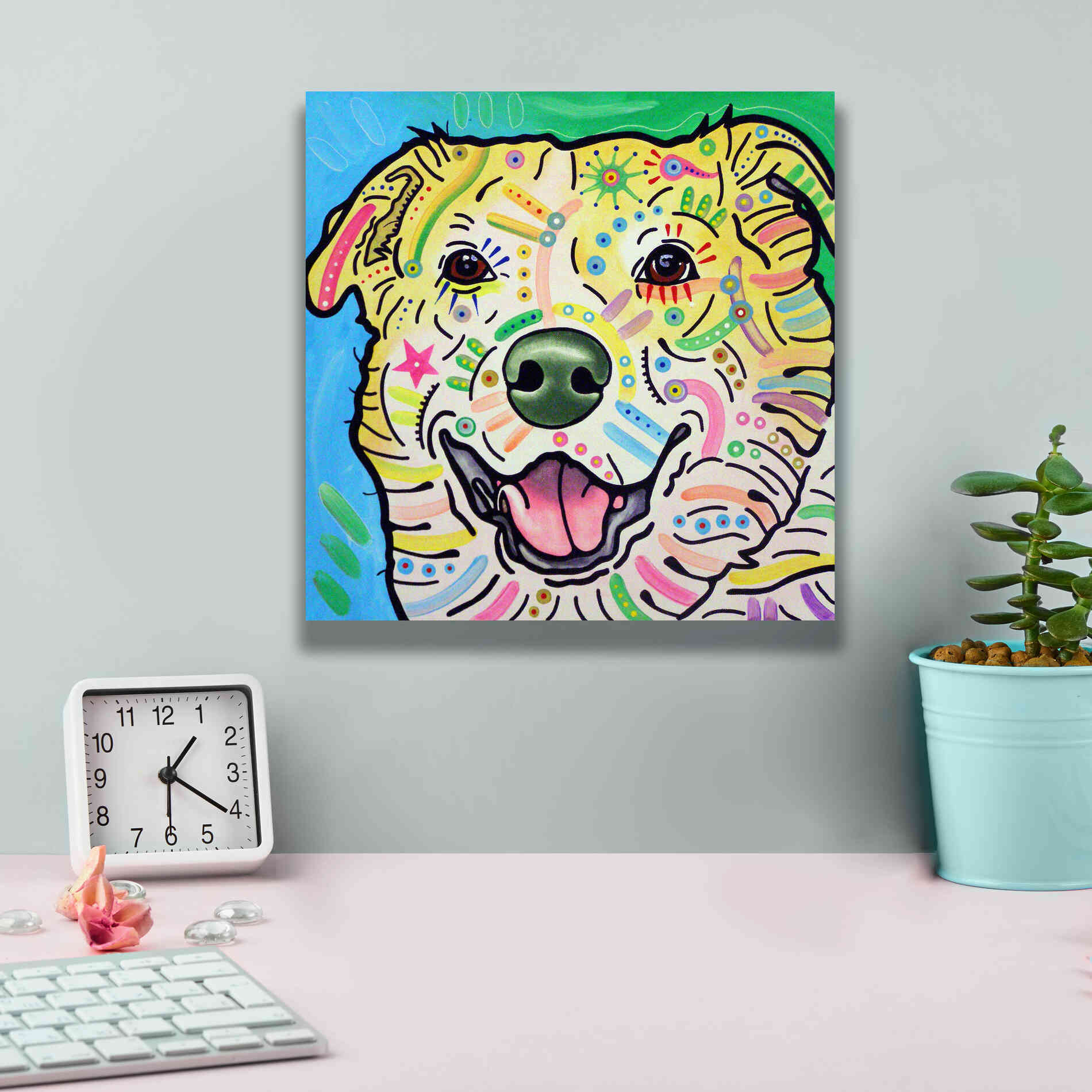 'Maude' by Dean Russo, Giclee Canvas Wall Art,12x12