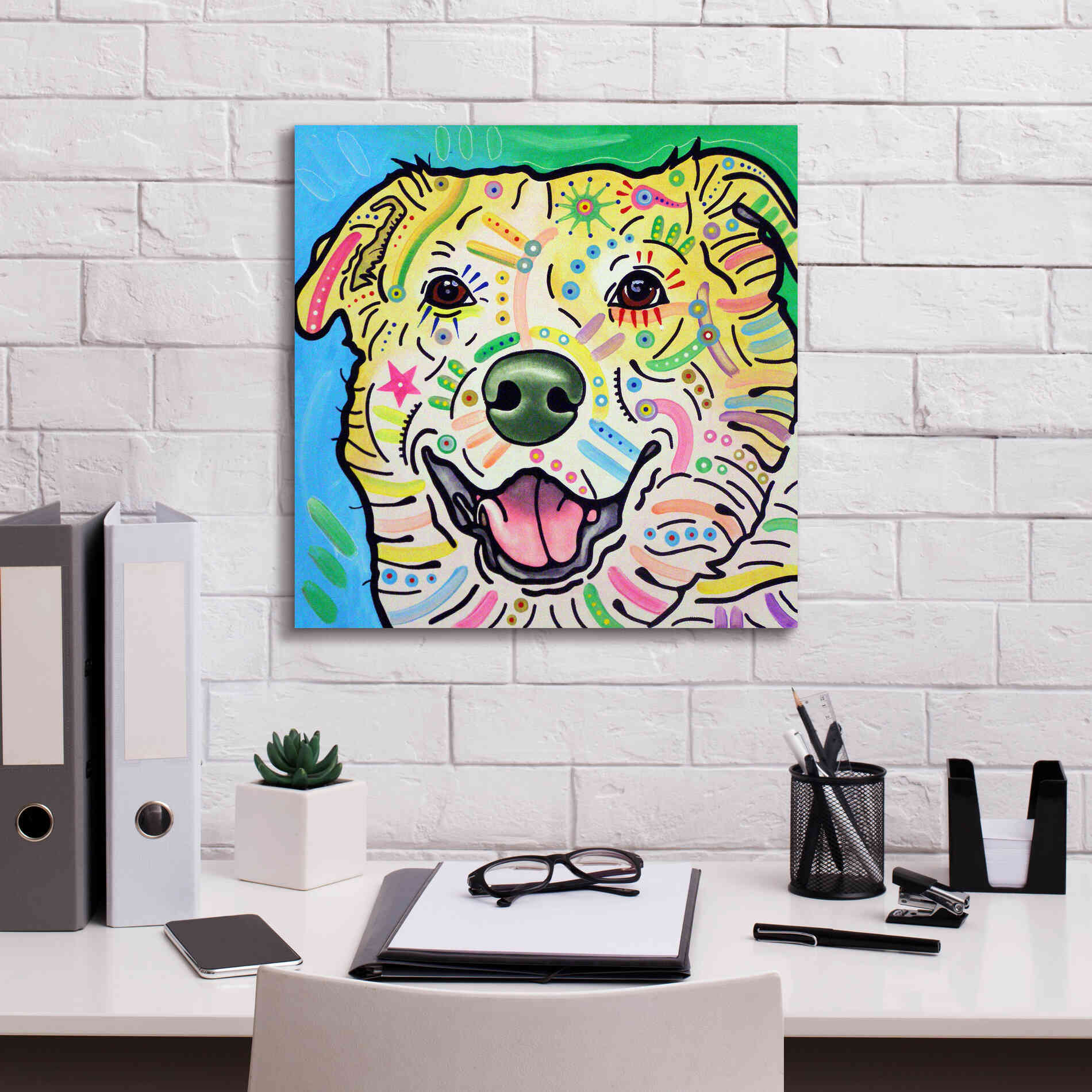 'Maude' by Dean Russo, Giclee Canvas Wall Art,18x18