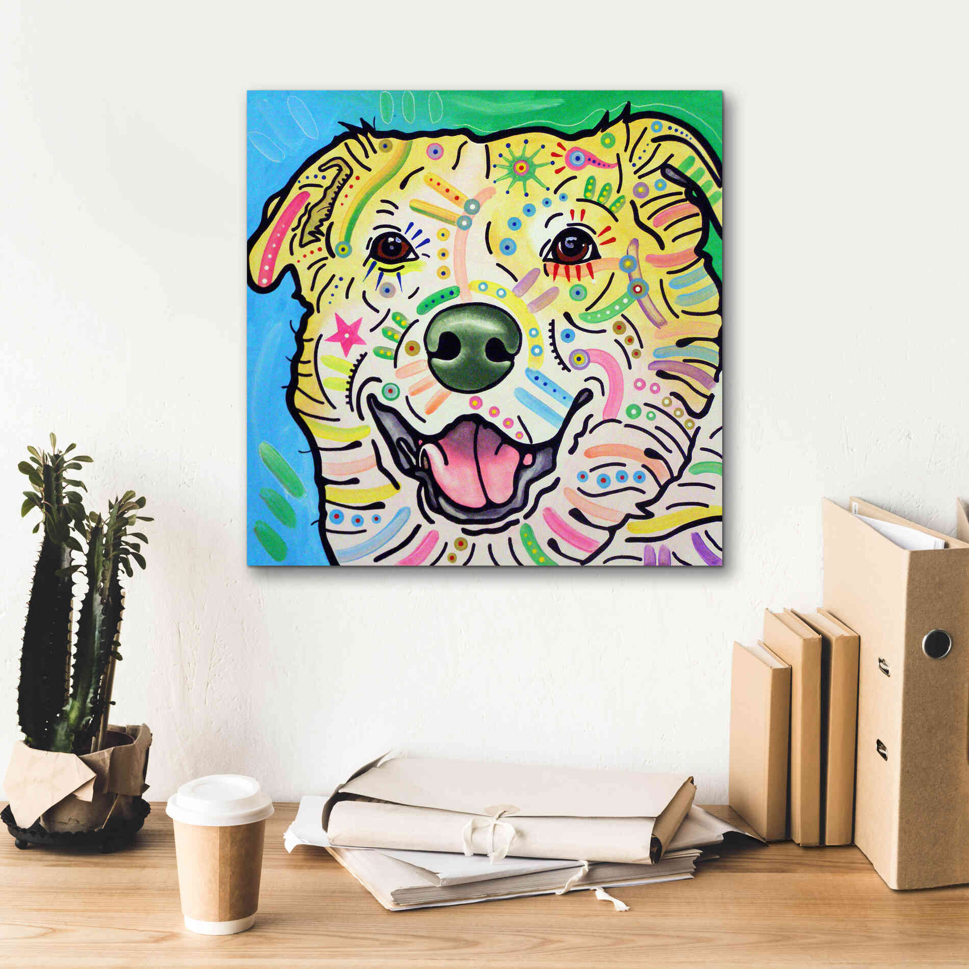 'Maude' by Dean Russo, Giclee Canvas Wall Art,18x18