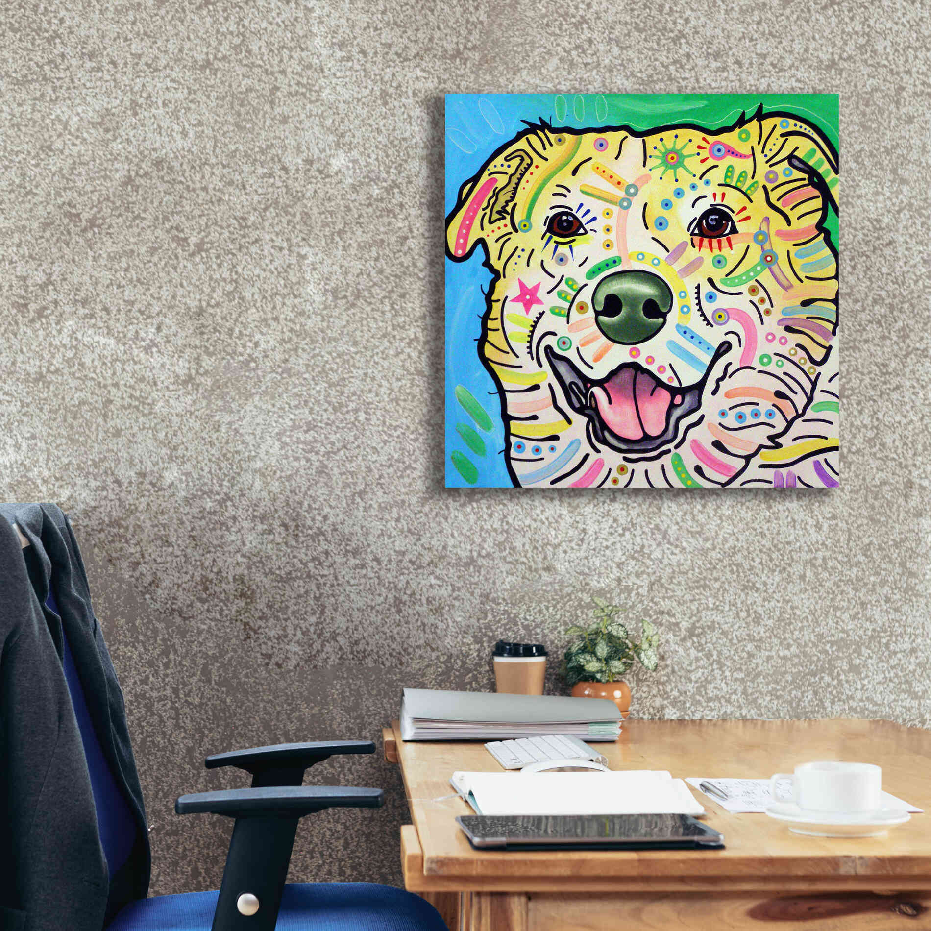 'Maude' by Dean Russo, Giclee Canvas Wall Art,26x26