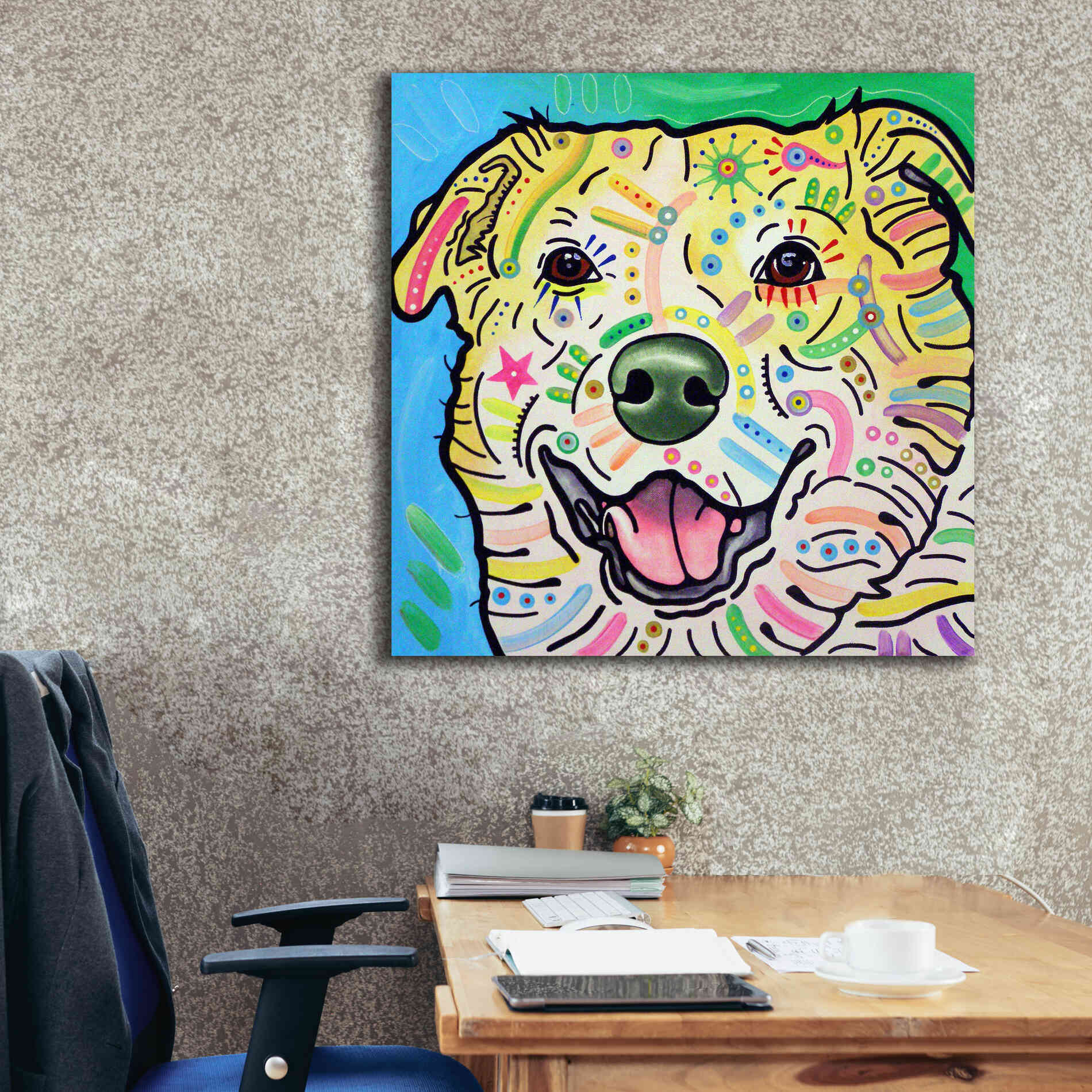 'Maude' by Dean Russo, Giclee Canvas Wall Art,37x37