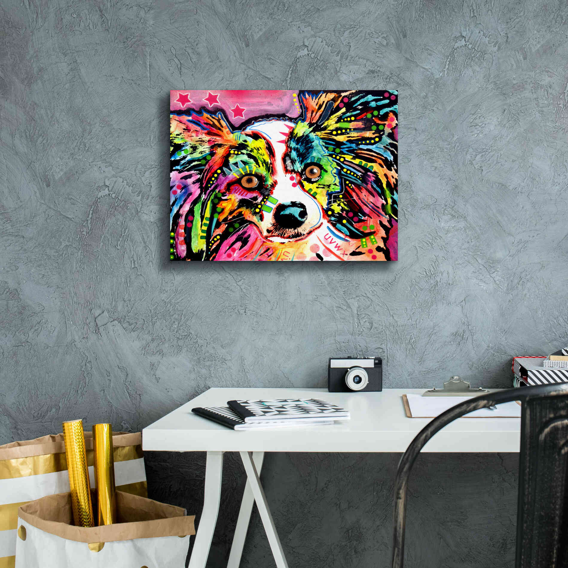 'Papillon 9149' by Dean Russo, Giclee Canvas Wall Art,16x12