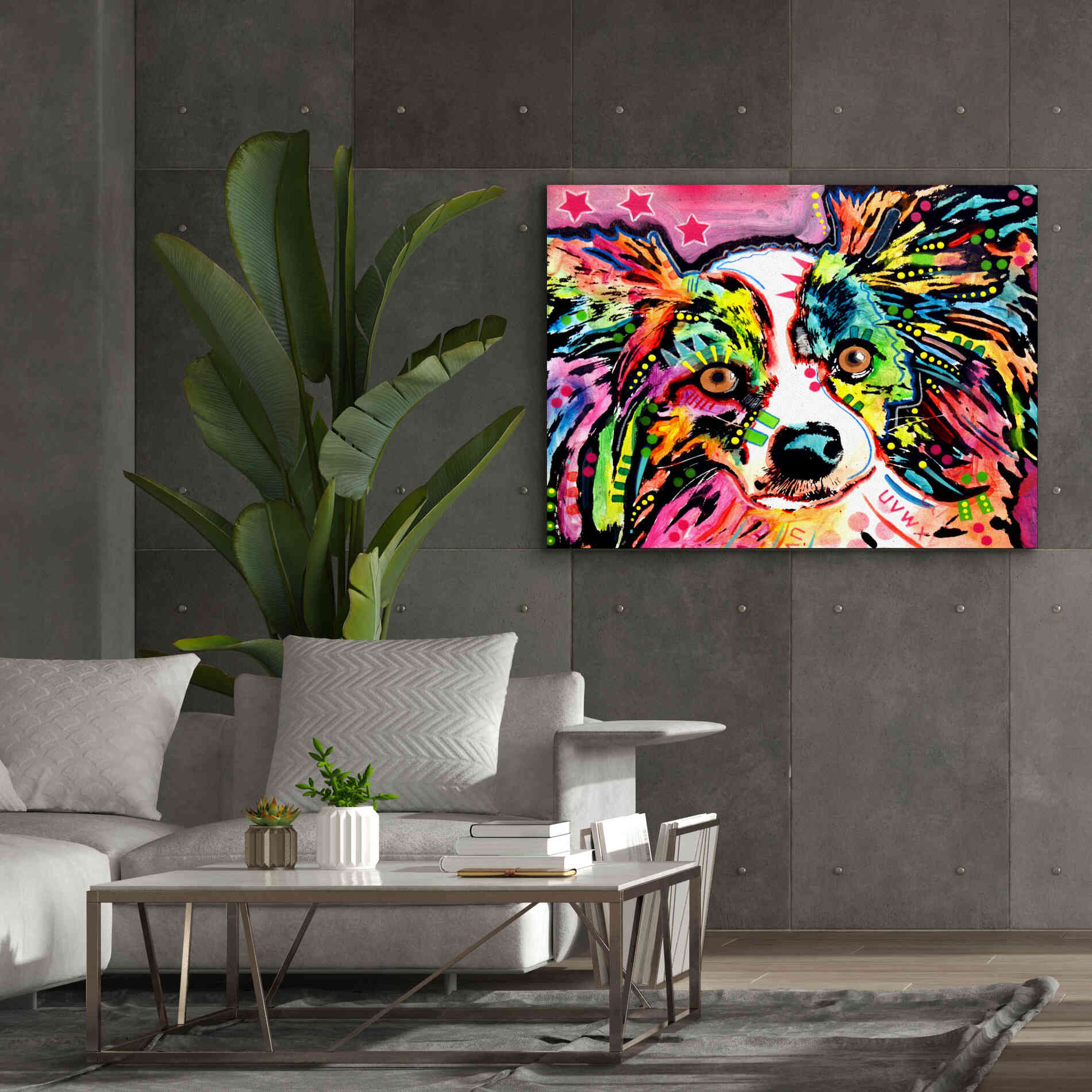 'Papillon 9149' by Dean Russo, Giclee Canvas Wall Art,54x40