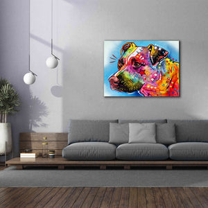 'Pit Bull 1059' by Dean Russo, Giclee Canvas Wall Art,54x40