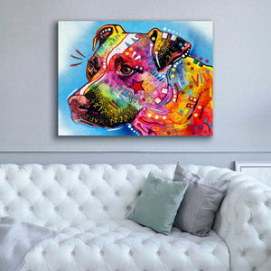 'Pit Bull 1059' by Dean Russo, Giclee Canvas Wall Art,54x40