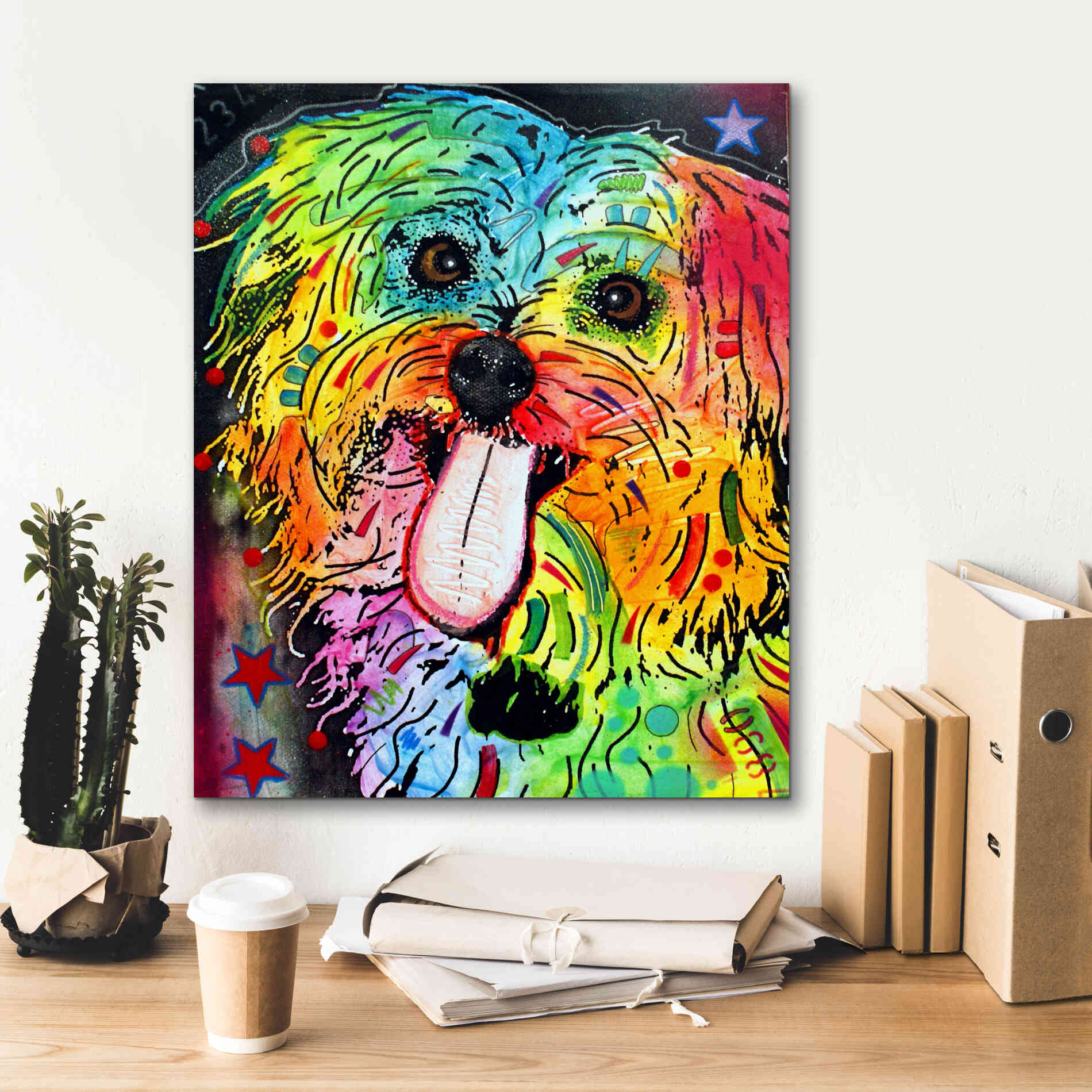 'Shih Tzu' by Dean Russo, Giclee Canvas Wall Art,20x24