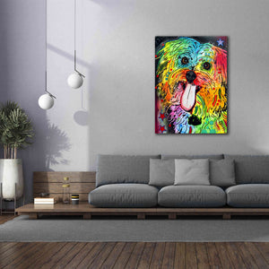 'Shih Tzu' by Dean Russo, Giclee Canvas Wall Art,40x54