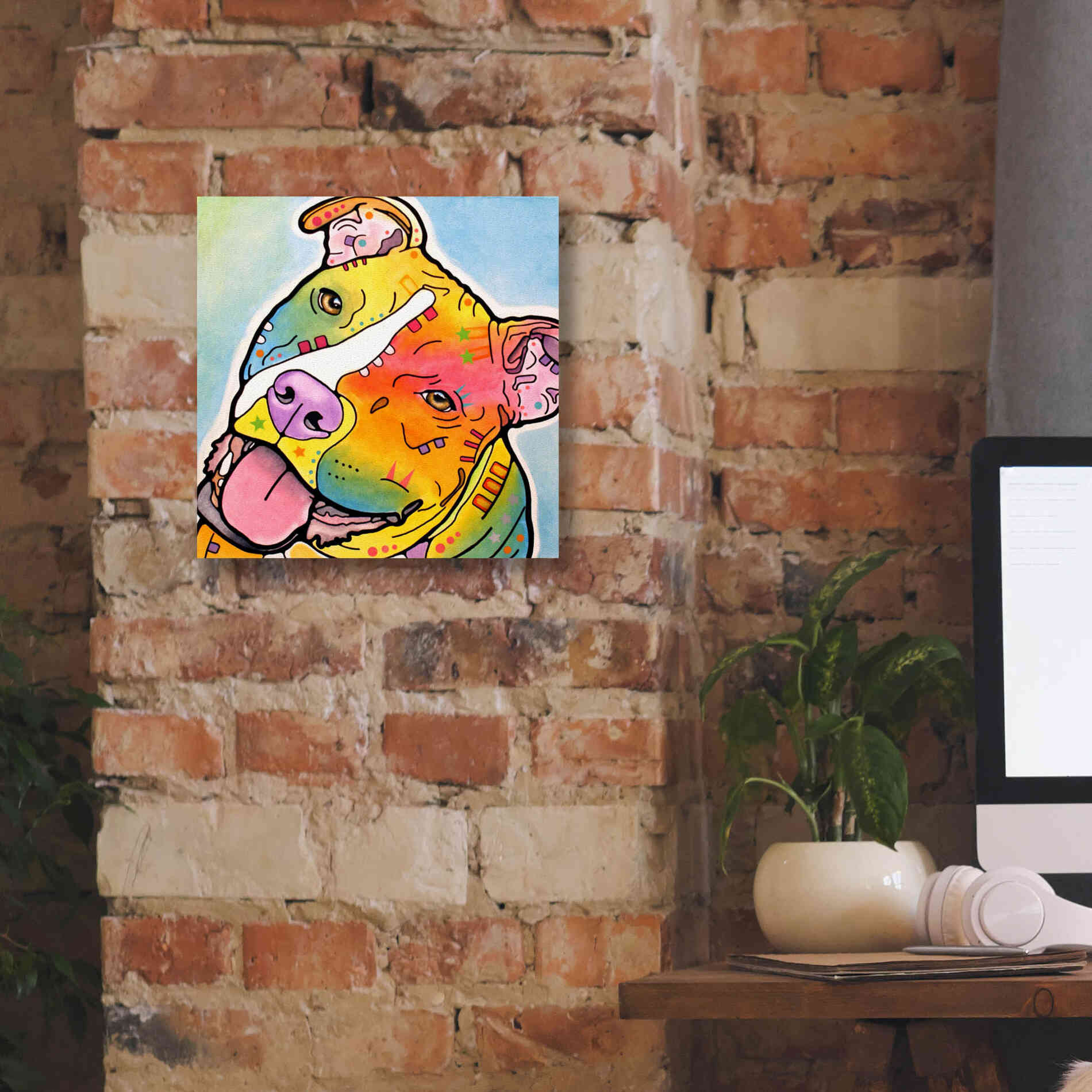 'Skittles' by Dean Russo, Giclee Canvas Wall Art,12x12