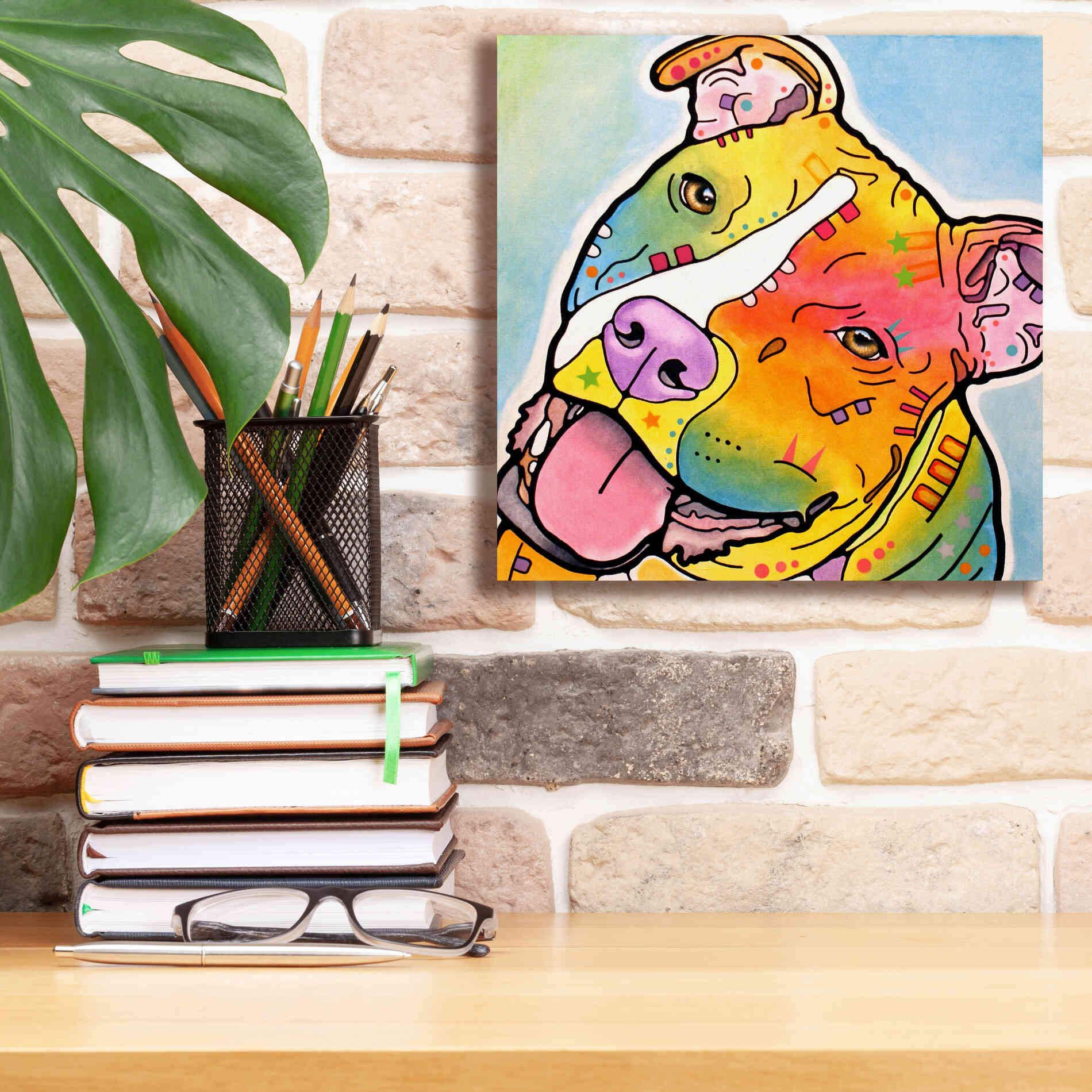 'Skittles' by Dean Russo, Giclee Canvas Wall Art,12x12