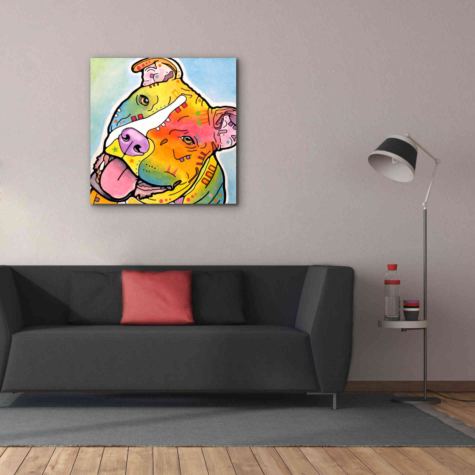 'Skittles' by Dean Russo, Giclee Canvas Wall Art,37x37