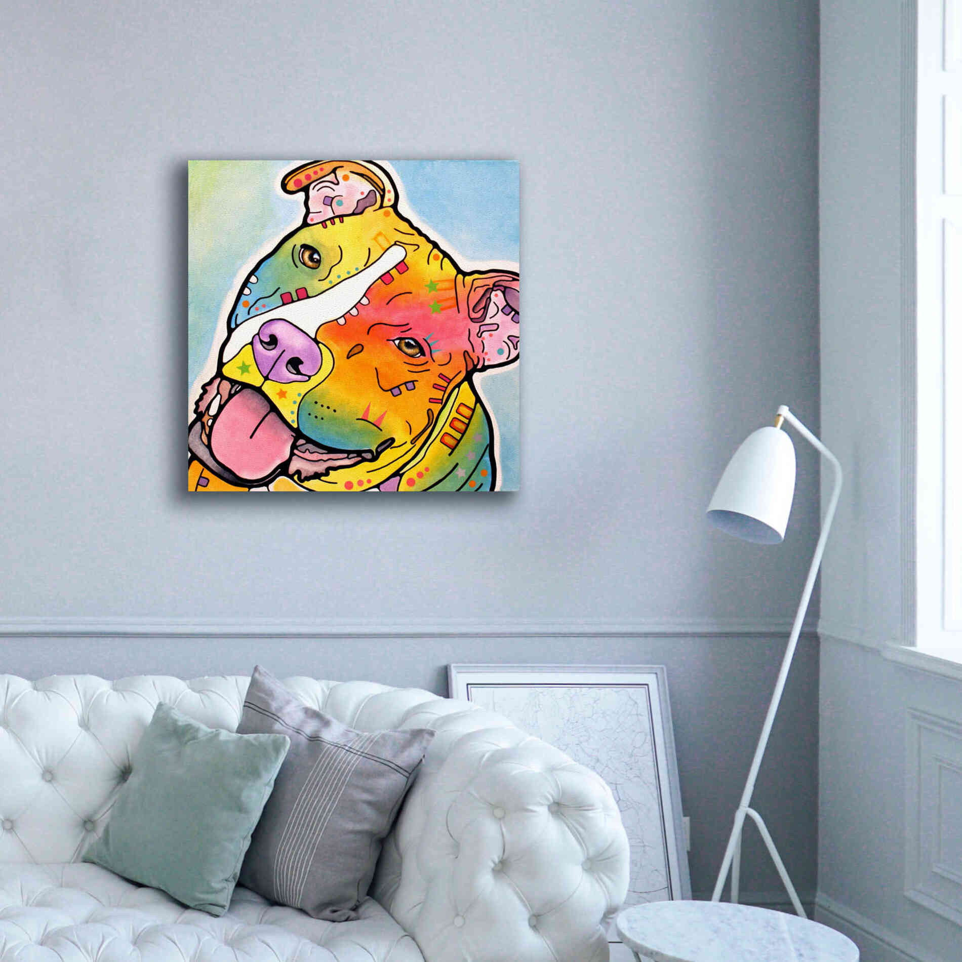 'Skittles' by Dean Russo, Giclee Canvas Wall Art,37x37