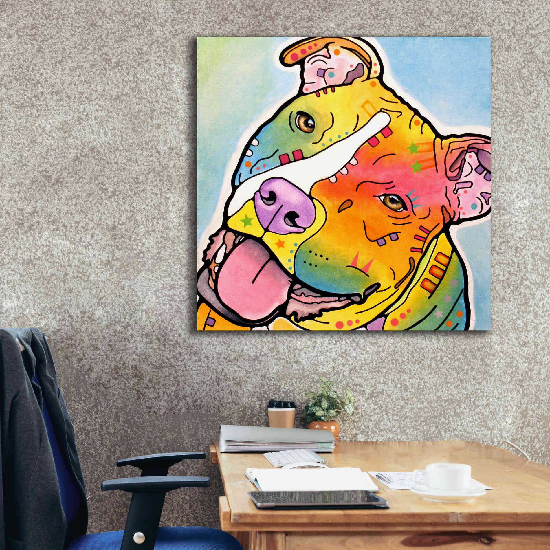 'Skittles' by Dean Russo, Giclee Canvas Wall Art,37x37