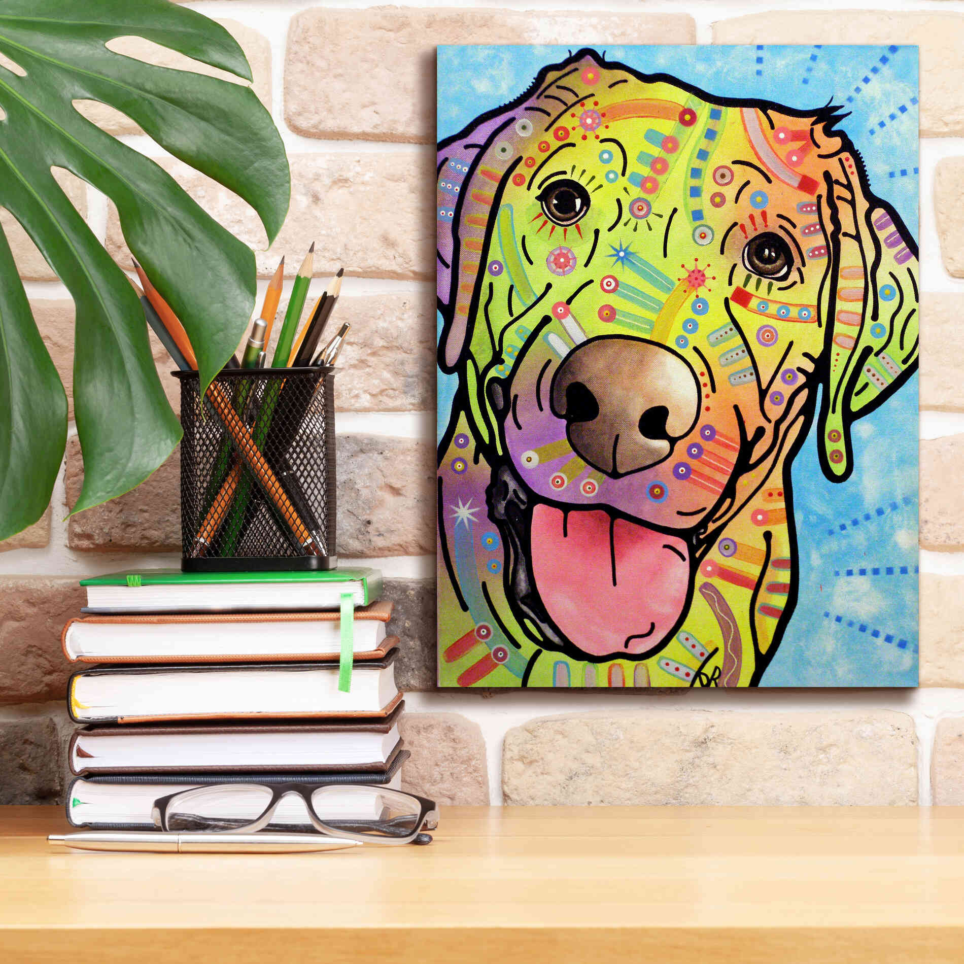 'Sunny' by Dean Russo, Giclee Canvas Wall Art,12x16