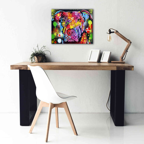 Image of 'The Brooklyn Pit Bull' by Dean Russo, Giclee Canvas Wall Art,24x20
