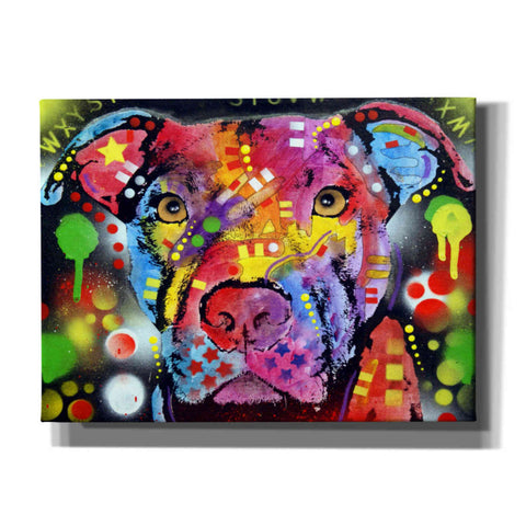 Image of 'The Brooklyn Pit Bull' by Dean Russo, Giclee Canvas Wall Art