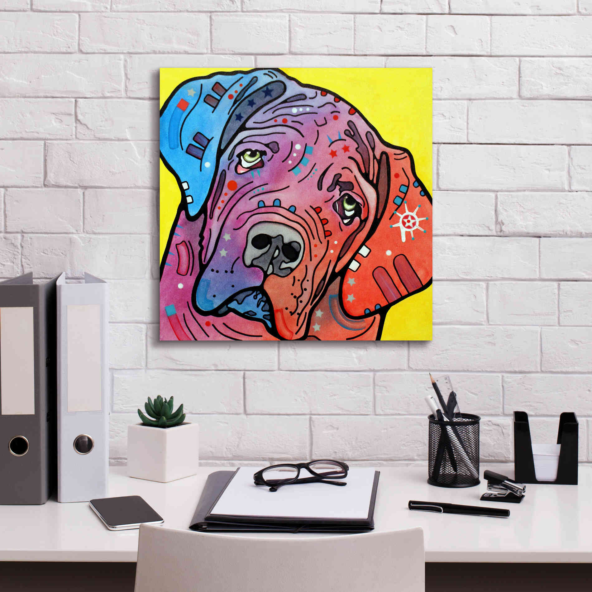 'The Bully' by Dean Russo, Giclee Canvas Wall Art,18x18