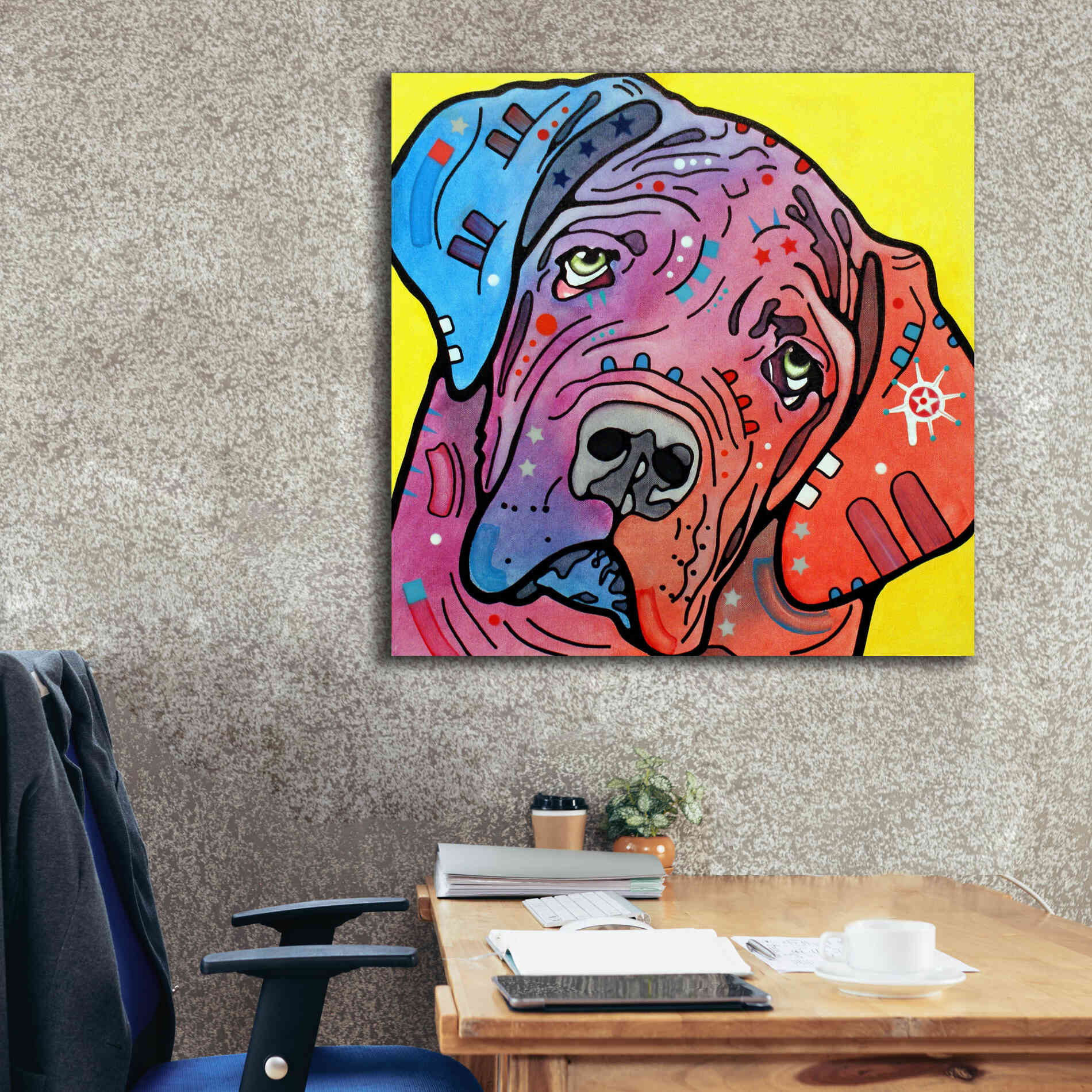 'The Bully' by Dean Russo, Giclee Canvas Wall Art,37x37