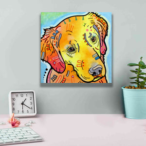 'The Golden(Ish) Retriever' by Dean Russo, Giclee Canvas Wall Art,12x12