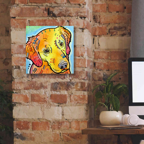 Image of 'The Golden(Ish) Retriever' by Dean Russo, Giclee Canvas Wall Art,12x12