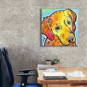 'The Golden(Ish) Retriever' by Dean Russo, Giclee Canvas Wall Art,26x26