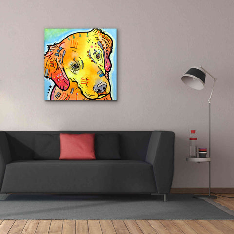 Image of 'The Golden(Ish) Retriever' by Dean Russo, Giclee Canvas Wall Art,37x37