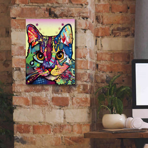 'Maya Cat' by Dean Russo, Giclee Canvas Wall Art,12x16