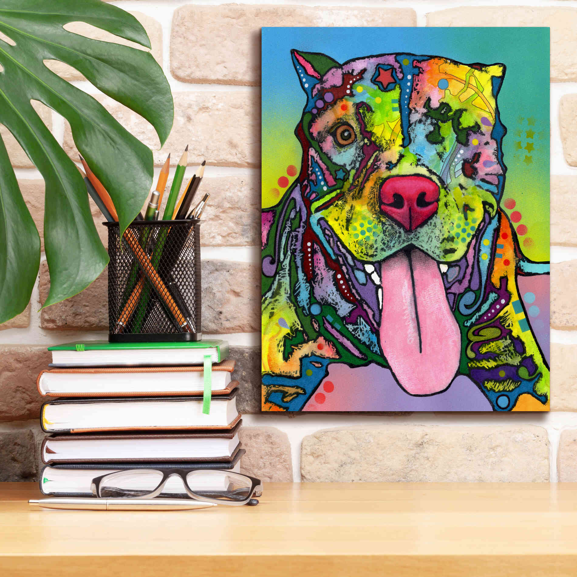 'Rooster' by Dean Russo, Giclee Canvas Wall Art,12x16