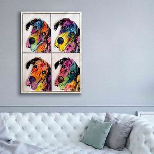 '4 Danes' by Dean Russo, Giclee Canvas Wall Art,40x54