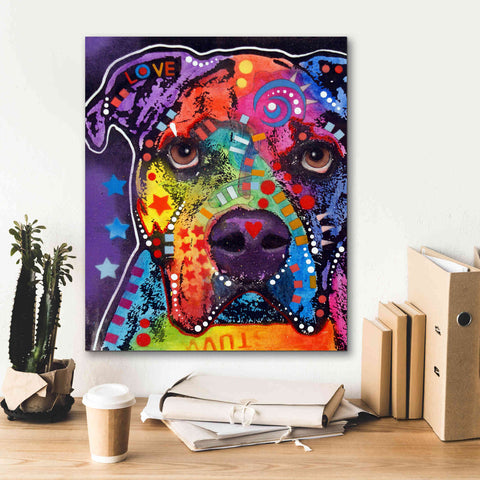 Image of 'American Bulldog 3' by Dean Russo, Giclee Canvas Wall Art,20x24