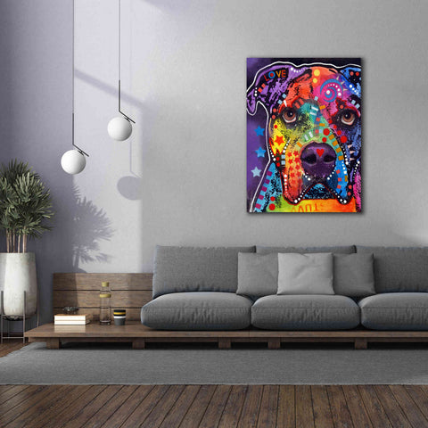Image of 'American Bulldog 3' by Dean Russo, Giclee Canvas Wall Art,40x54