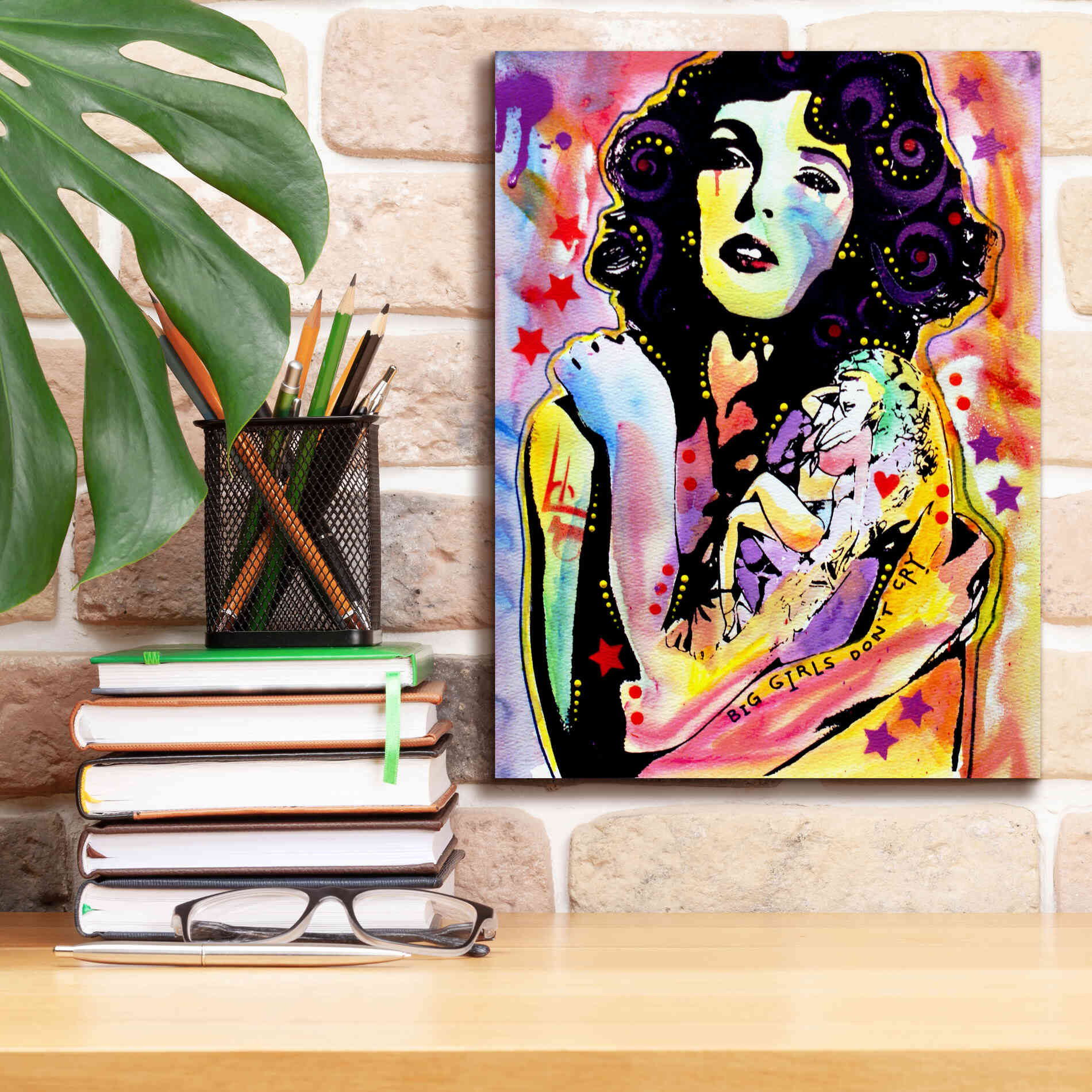 'Big Girls Don't Cry' by Dean Russo, Giclee Canvas Wall Art,12x16