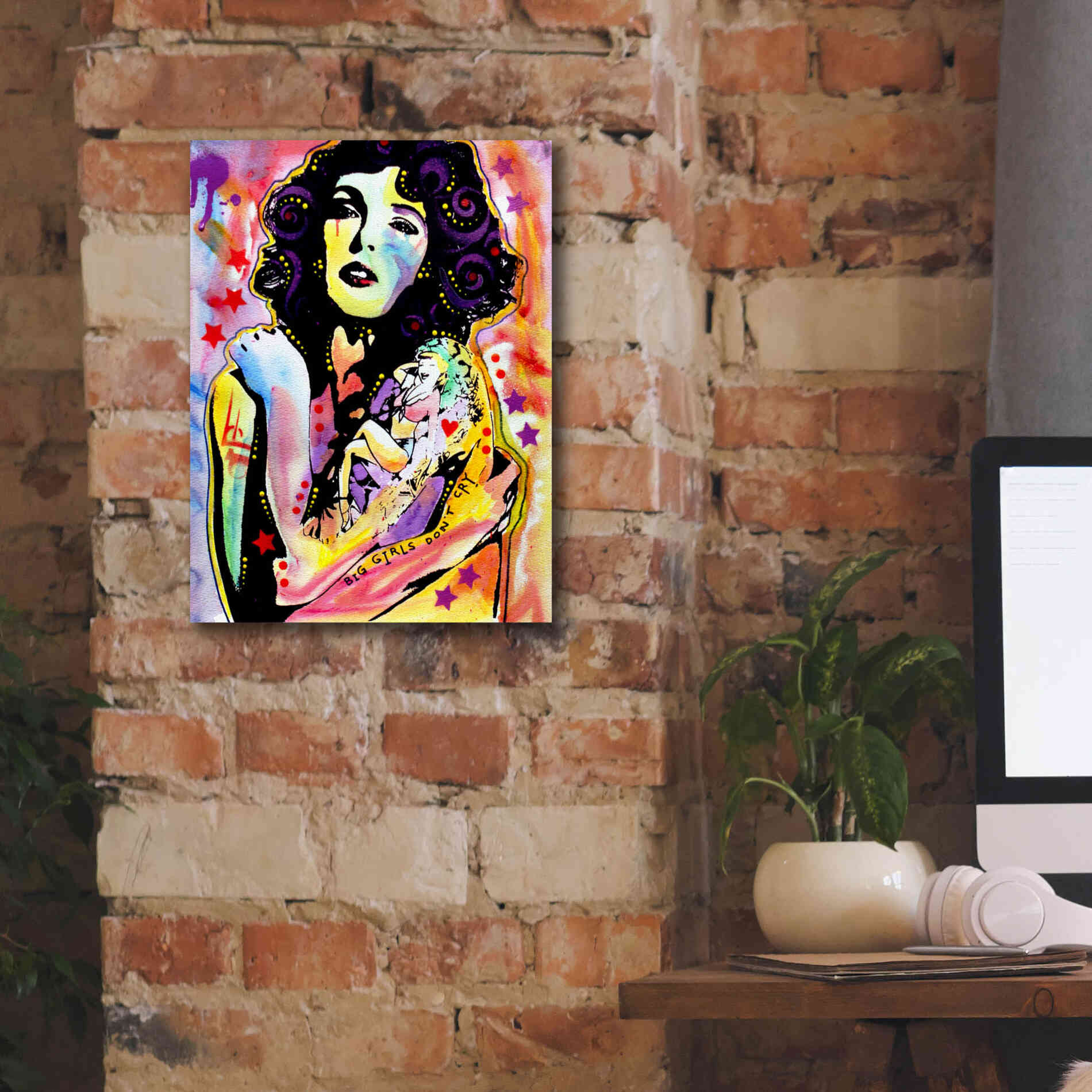 'Big Girls Don't Cry' by Dean Russo, Giclee Canvas Wall Art,12x16