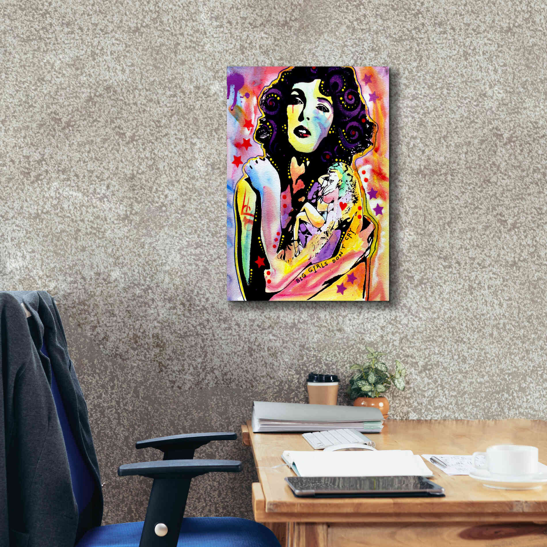 'Big Girls Don't Cry' by Dean Russo, Giclee Canvas Wall Art,18x26