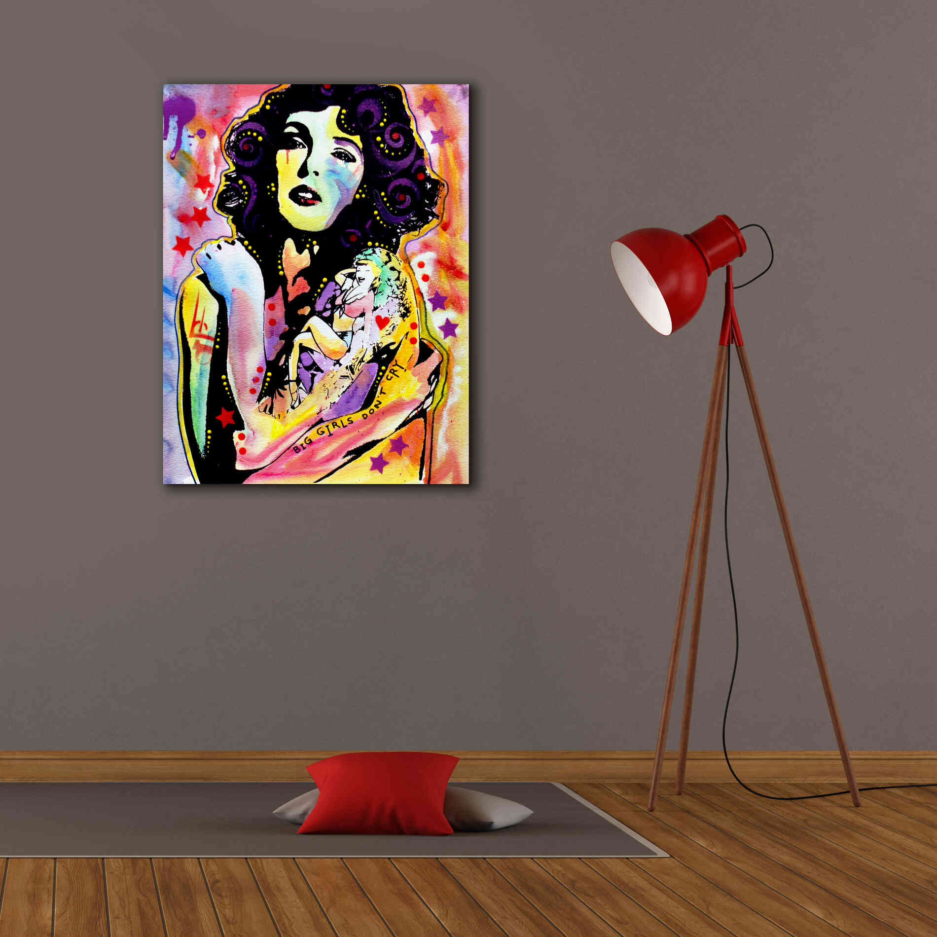 'Big Girls Don't Cry' by Dean Russo, Giclee Canvas Wall Art,26x34