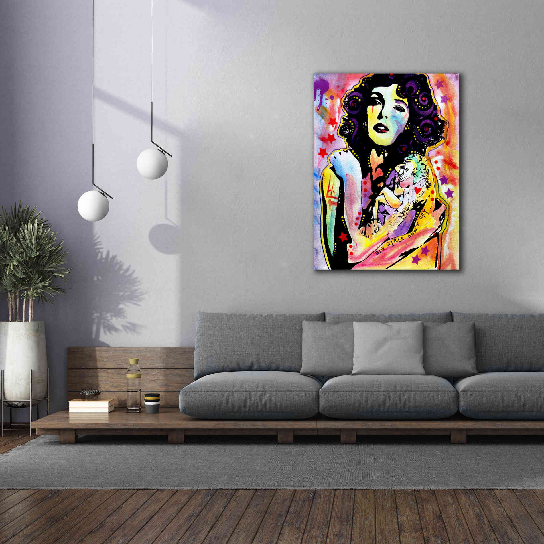 'Big Girls Don't Cry' by Dean Russo, Giclee Canvas Wall Art,40x54